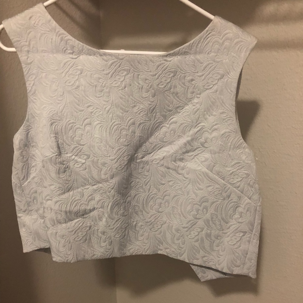 Sterling Blue Crop Dress shirt